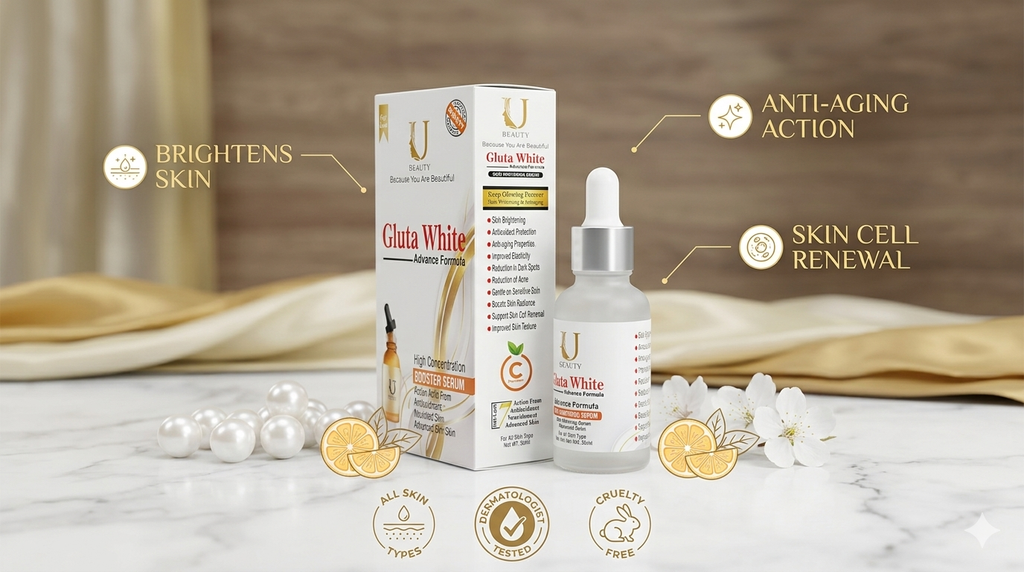 Gluta white face serum
